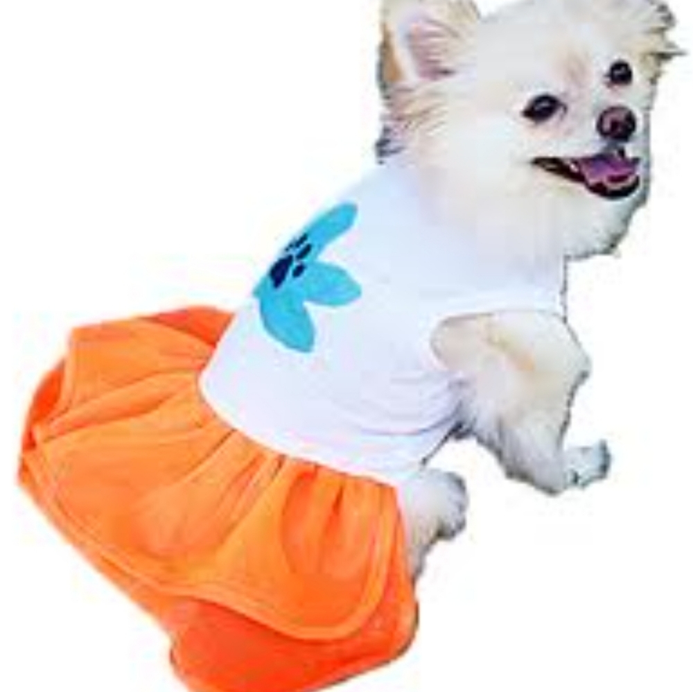 NWOT DOGGY Size Small/Medium Neon Tee-Shirt Dress